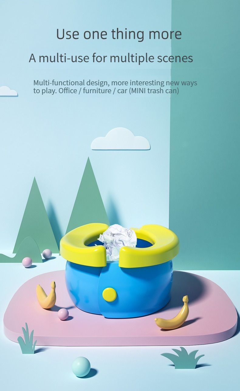 Portable Potty for Kids Travel Foldable Baby Potty Training Seat Outdoor and Indoor Easy to Clean